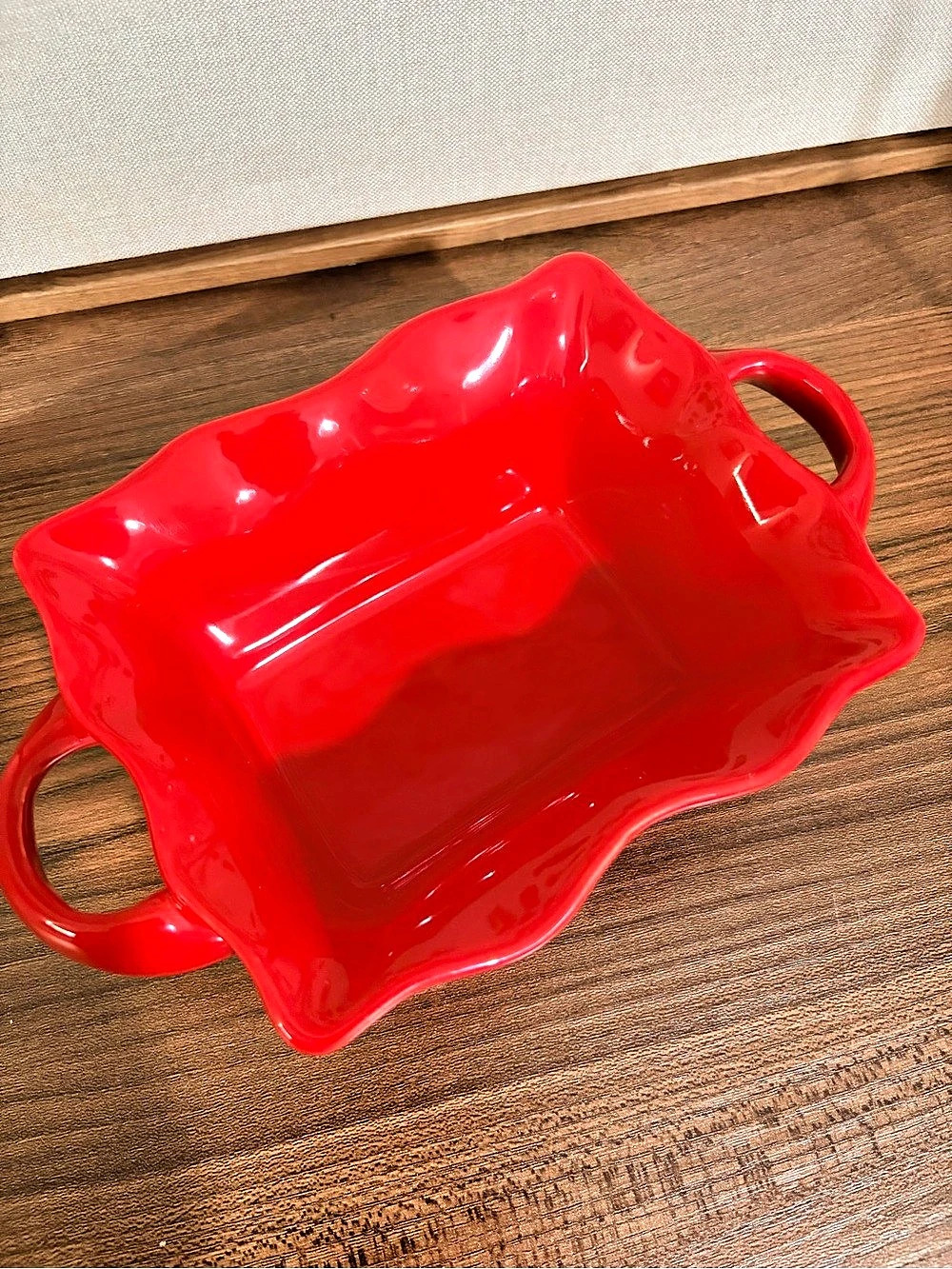 World Market Red Handled Serveware Dish
